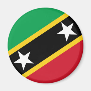 Flag of Saint Kitts and Nevis (Caribbean) Magnet