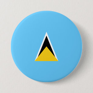 Flag of Saint Lucia 7.5 Cm Round Badge