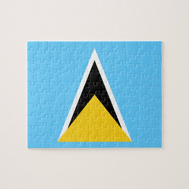 Flag of Saint Lucia Photo Puzzle (Horizontal)