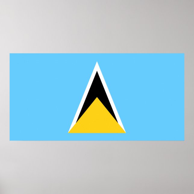 Flag of Saint Lucia Poster (Front)