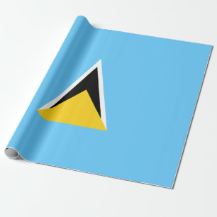Flag of Saint Lucia (St Lucia) (Caribbean) Wrapping Paper