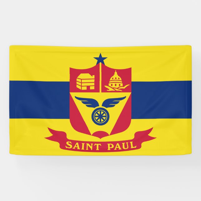 Flag of Saint Paul (Minnesota) Banner (Horizontal)