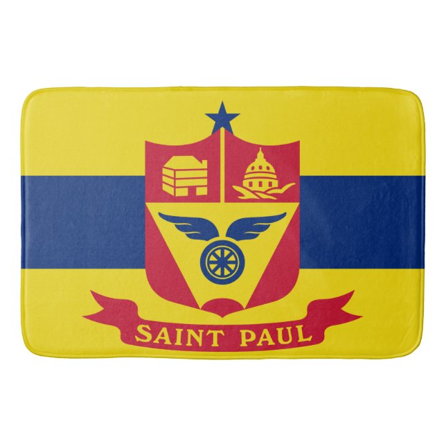Flag of Saint Paul (Minnesota) Bath Mat (Front)