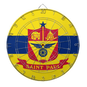 Flag of Saint Paul (Minnesota) Dartboard