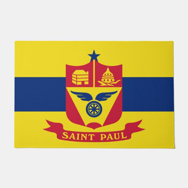 Flag of Saint Paul (Minnesota) Doormat (Front)