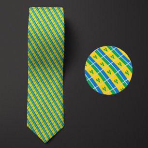 Flag of Saint Vincent and the Grenadines Pattern Tie