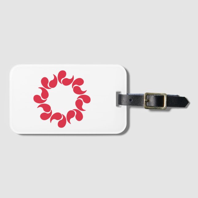 Flag of Saitama Prefecture, Japan Luggage Tag (Front Horizontal)