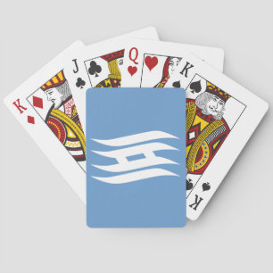 Flag of Saitama Prefecture, Japan Playing Cards