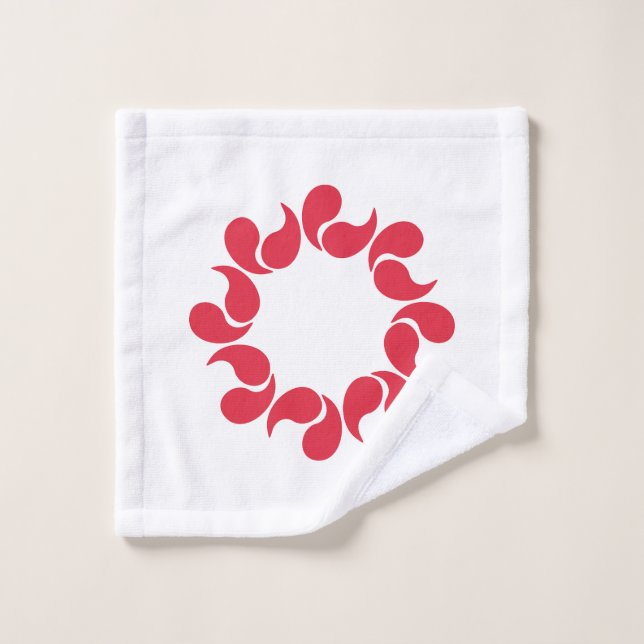 Flag of Saitama Prefecture, Japan Wash Cloth (Wash Cloth)