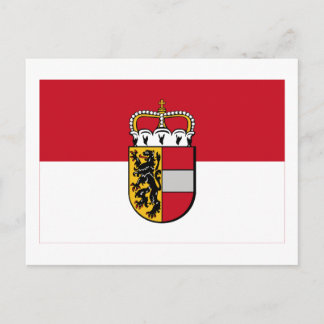 Flag of Salzburg, Austria Postcard