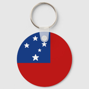Flag of Samoa Key Ring