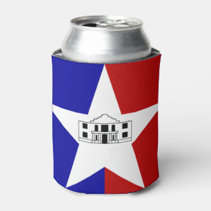 Flag of San Antonio, Texas Can Cooler