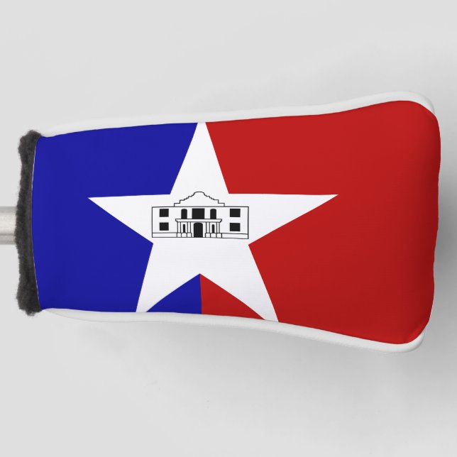 Flag of San Antonio, Texas Golf Head Cover (Front)