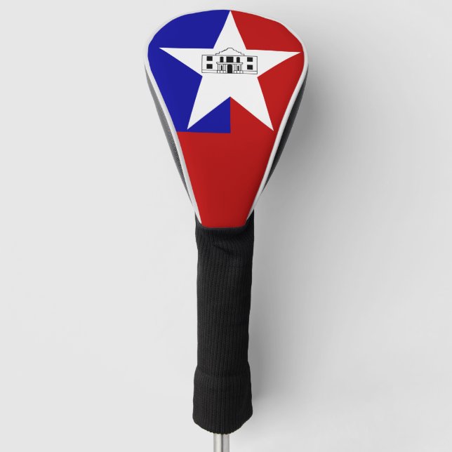 Flag of San Antonio, Texas Golf Head Cover (Front)