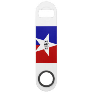 Flag of San Antonio, Texas Keychain Bottle Opener