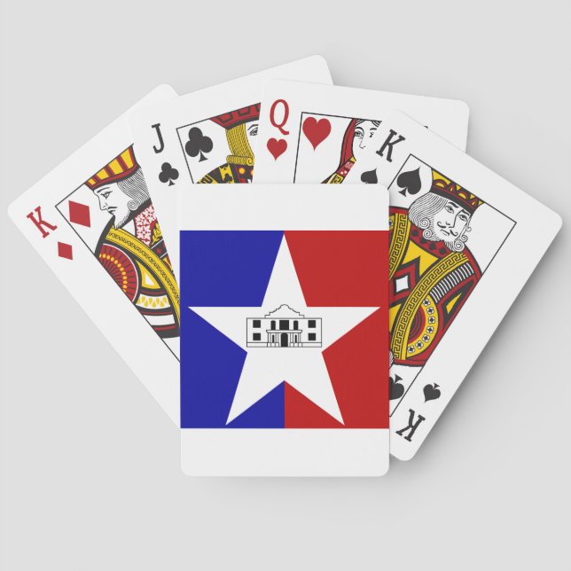 Flag of San Antonio, Texas Playing Cards (Back)