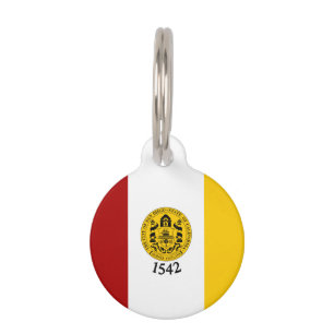 Flag of San Diego, California Pet Tag