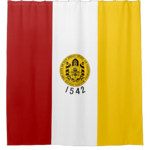 Flag of San Diego City (California) Shower Curtain