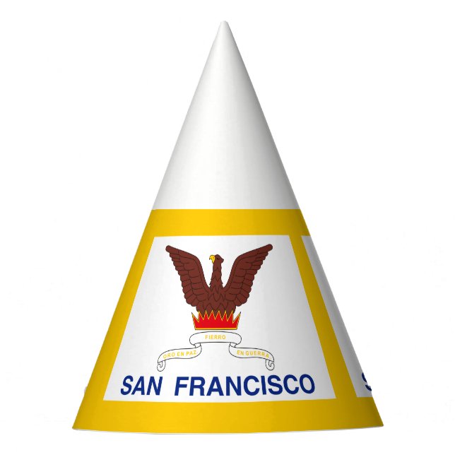 Flag of San Francisco, California Party Hat (Front)