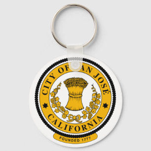 Flag of San Jose, California Keychain