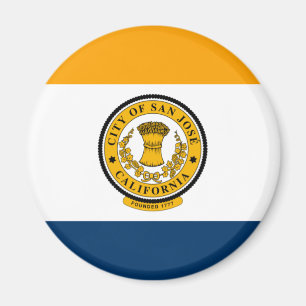 Flag of San Jose, California Magnet