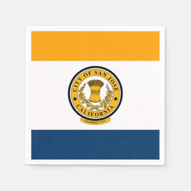 Flag of San Jose, California Napkins (Front)