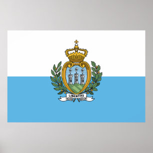 Flag of San Marino Poster