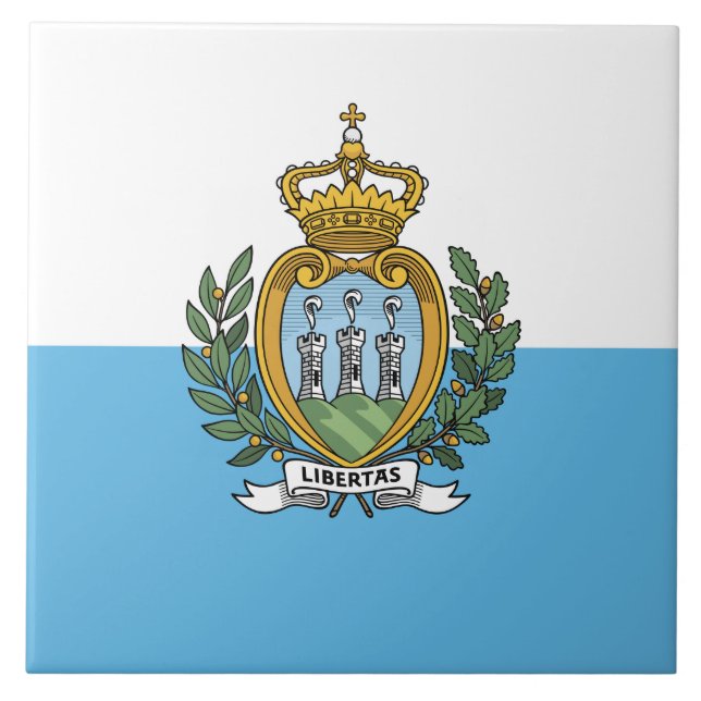 Flag of San Marino Tile (Front)