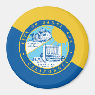 Flag of Santa Ana, California Magnet