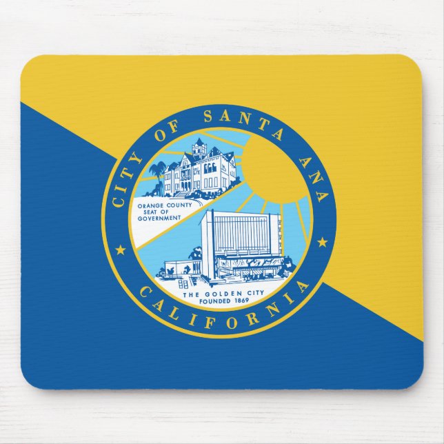 Flag of Santa Ana, California Mouse Pad (Front)