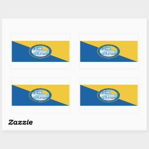 Flag of Santa Ana, California Rectangular Sticker