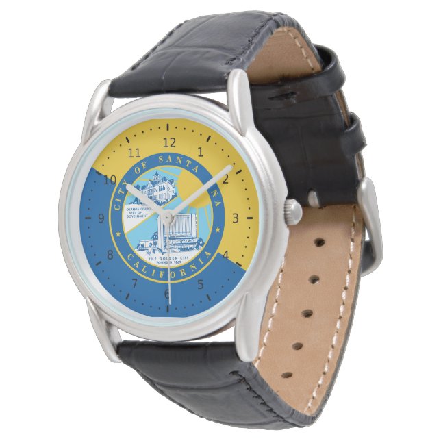 Flag of Santa Ana, California  Watch (Angled)