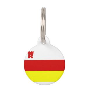 Flag of Santa Barbara, California Pet ID Tag