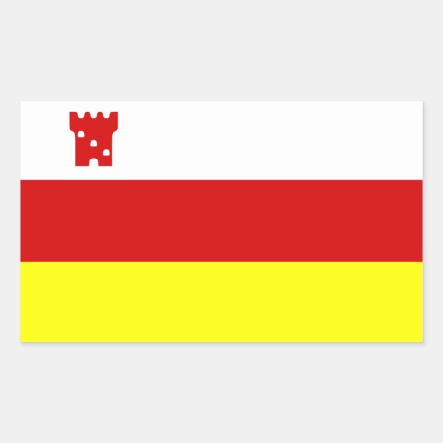 Flag of Santa Barbara, California Rectangular Stic Rectangular Sticker (Front)