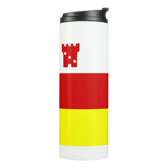 Flag of Santa Barbara, California Thermal Tumbler (Rotated Left)