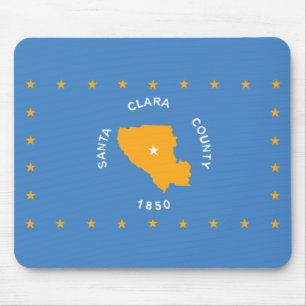 Flag of Santa Clara (US county, California) Mouse Pad