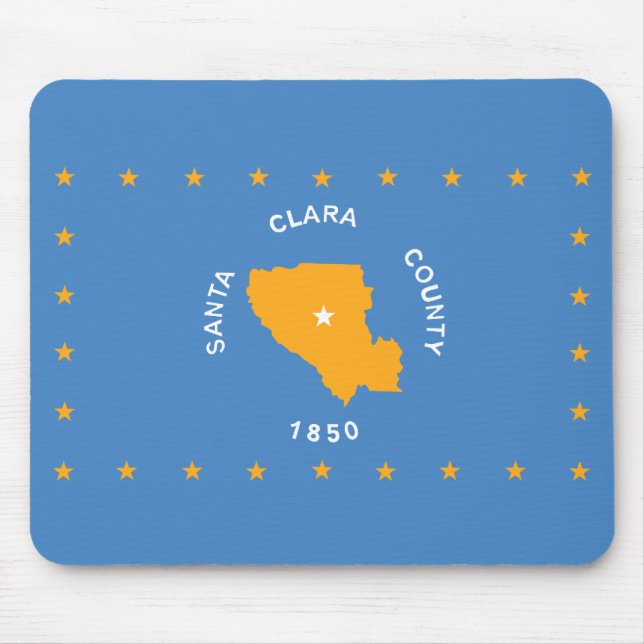 Flag of Santa Clara (US county, California) Mouse Pad (Front)