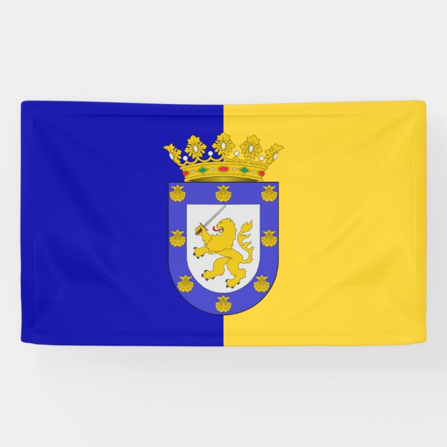 Flag of Santiago (Chile) Banner (Horizontal)