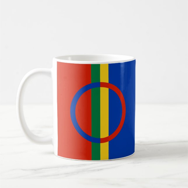 Flag of Sápmi Coffee Mug (Left)