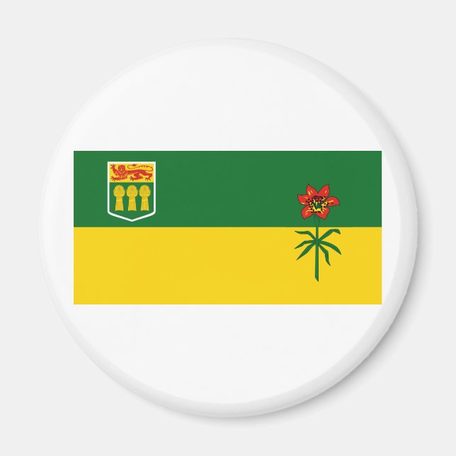 Flag of Saskatchewan, Canada Magnet (Front)