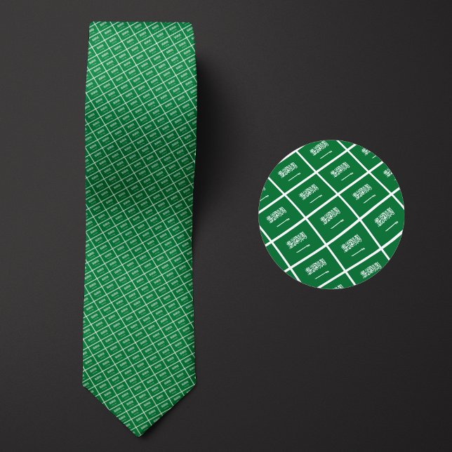 Flag of Saudi Arabia Pattern Tie (Creator Uploaded)