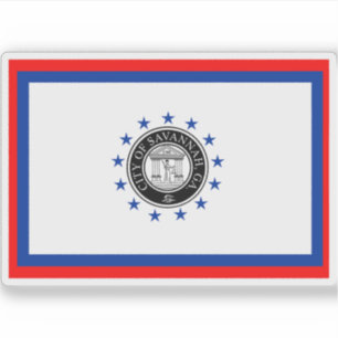 Flag of Savannah, Georgia, USA