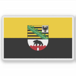 Flag of Saxony-Anhalt (Sachsen-Anhalt), Germany
