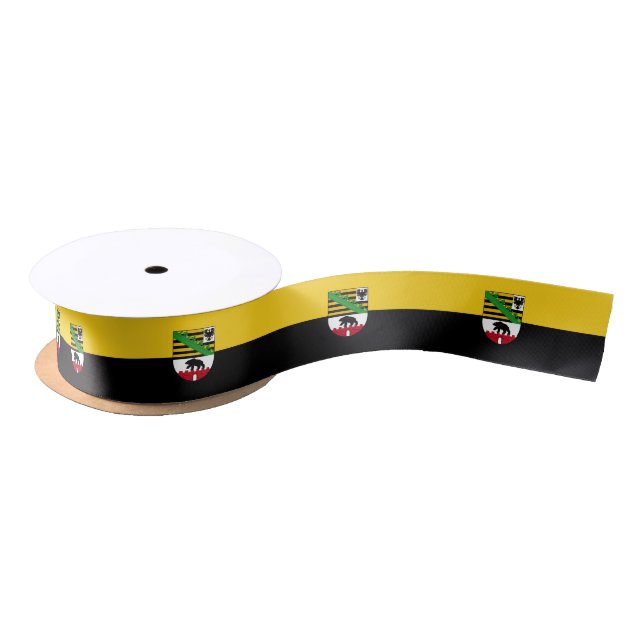 Flag of Saxony-Anhalt Satin Ribbon (Spool)
