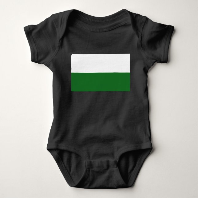Flag of Saxony (German State) Baby Bodysuit (Front)