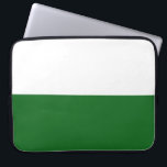 Flag of Saxony (German State) Laptop Sleeve<br><div class="desc">This design features the flag of Saxony,  which is a landlocked state of Germany. Saxony borders the German states of Brandenburg,  Saxony-Anhalt,  Thuringia,  and Bavaria,  as well as the countries of Poland and the Czech Republic. The capital of Saxony is Dresden,  while its largest city is Leipzig.</div>