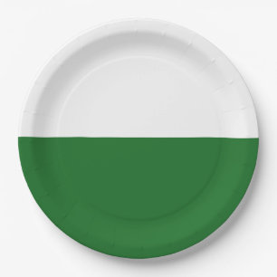 Flag of Saxony (German State) Paper Plate