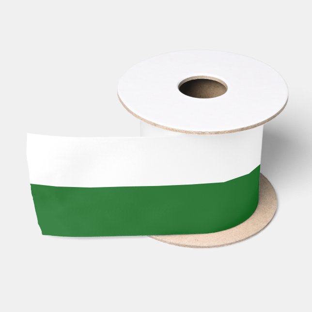 Flag of Saxony (German State) Satin Ribbon (Spool)