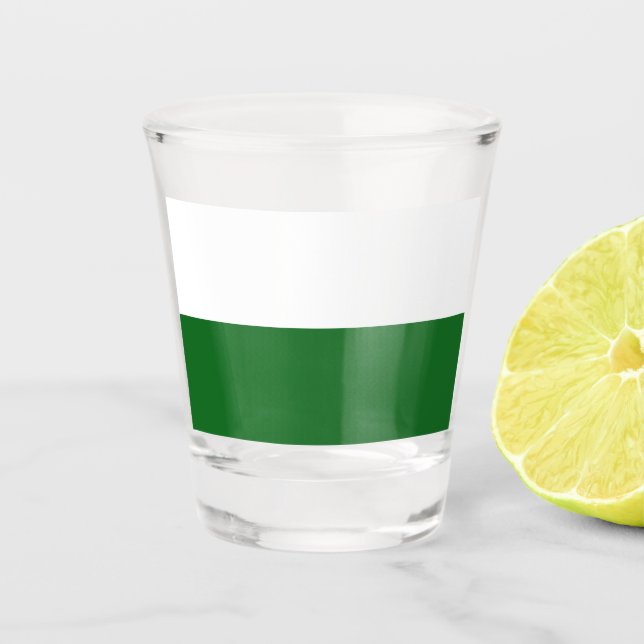 Flag of Saxony (German State) Shot Glass (Front)