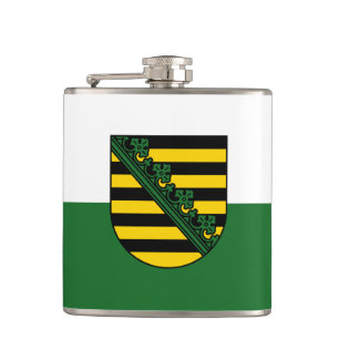 Flag of Saxony Hip Flask